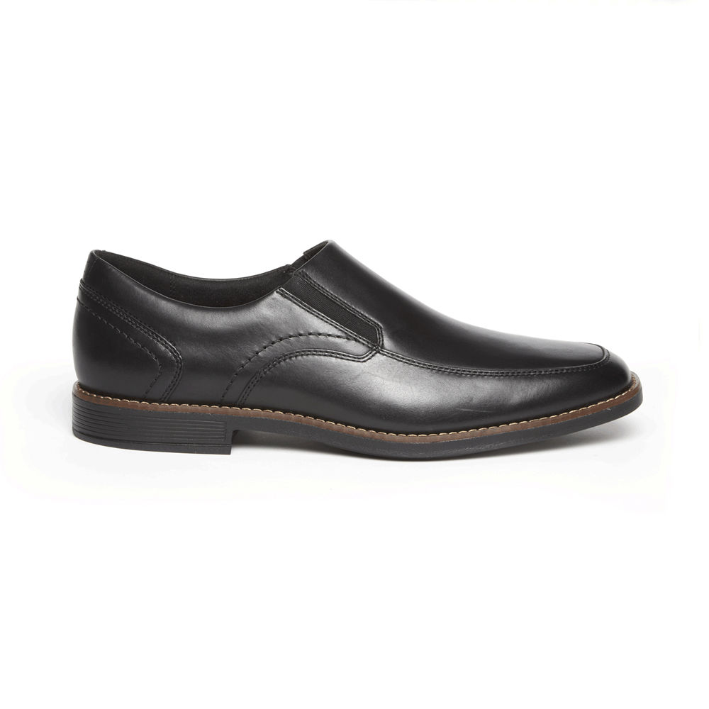 Rockport Mens Slip-On Black - Slayter Bike Shoe - UK 871-JVGNFI